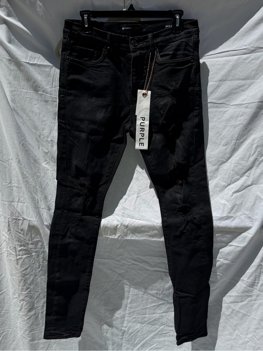 Purple Brand Black Skinny Men’s Jeans style p001